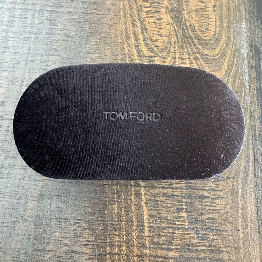 Tom Ford Elegant Black Velvet Glasses Case